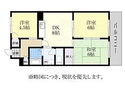グリンハイツ 3LDKの間取図画像