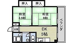 光菱ビル 2DKの間取図画像