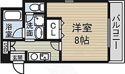 M'SHouse1 1Kの間取図画像