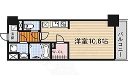 S-FIORE ワンルームの間取図画像