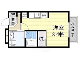ライブコート丸の内 ワンルームの間取図画像