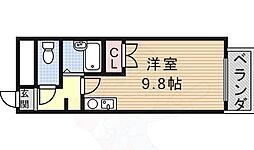 エステイタスAS-17 ワンルームの間取図画像