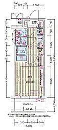 プレリス丸の内オーレル 1Kの間取図画像