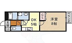 リナシメントA 1DKの間取図画像