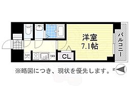 プレサンスTHE栄 1Kの間取図画像