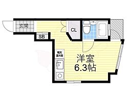 イワトハウス ワンルームの間取図画像