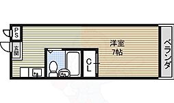 ガーデンパレス桜山 1Kの間取図画像