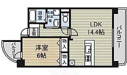 瑠璃光ビル 1LDKの間取図画像