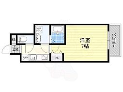 レジデンス東別院スクエア 1Kの間取図画像