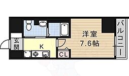 パークアクシス丸の内 ワンルームの間取図画像