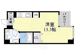 グランアベニュー栄 ワンルームの間取図画像