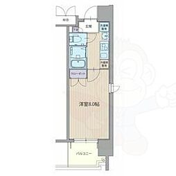 パルティール上前津 1Kの間取図画像