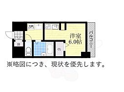 S-RESIDENCE金山flap(フラップ) ワンルームの間取図画像
