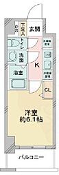 アステリ鶴舞エーナ 1Kの間取図画像