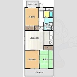 キリンハウス 3LDKの間取図画像