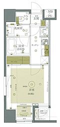 ラステュディオ新橋 1Kの間取図画像