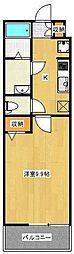 ペルセウス 1Kの間取図画像