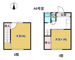 中台ハイツ第1 2Kの間取図画像