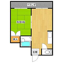 エグゼ渕江 1LDKの間取図画像