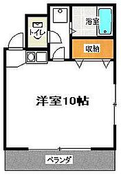 第2浜野ビル ワンルームの間取図画像