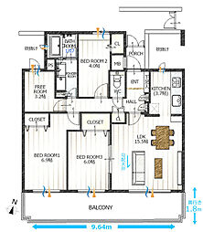 間取図画像 3SLDK