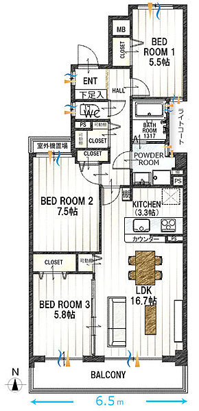 間取りを拡大表示