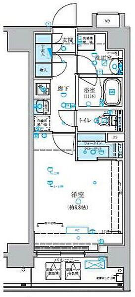 ベルシード横濱大通り公園 ｜神奈川県横浜市南区真金町２丁目(賃貸マンション1K・2階・30.25㎡)の写真 その2