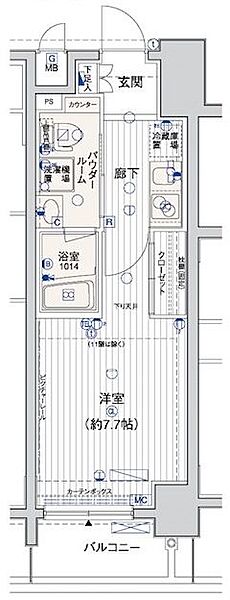 メインステージ横浜 ｜神奈川県横浜市神奈川区青木町(賃貸マンション1K・7階・25.35㎡)の写真 その2