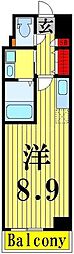 ART APARTMENT IN TOKYO NORTH 4階ワンルームの間取り