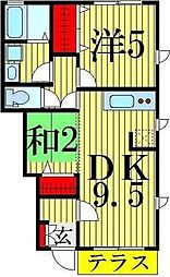 Ｓｔａｒ Ｆｉｅｌｄ 1階1LDKの間取り