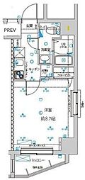 グランドパーク親水公園 9階1Kの間取り
