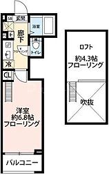 間取図画像 1K