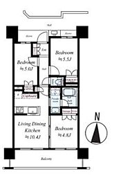 間取図画像 2LDK