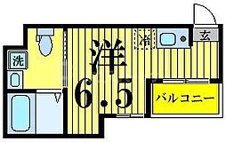 セレーノ舎人 ワンルームの間取図画像