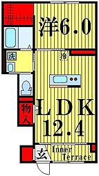 ichiei 1LDKの間取図画像
