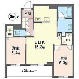 プラムテラス 2LDKの間取図画像