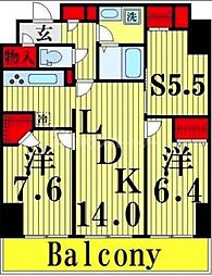 RoyalKJ 2LDKの間取図画像