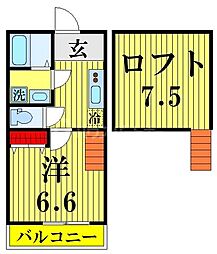 コンフォート梅田 1Kの間取図画像