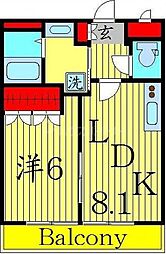 Metzger 1LDKの間取図画像