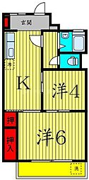 清和マンション 2Kの間取図画像