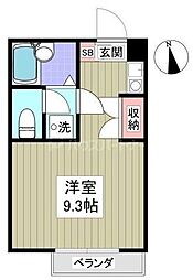 ロイヤル・ガーデン ワンルームの間取図画像