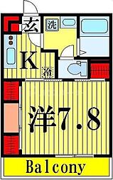 リブリ・アスター西新井 1Kの間取図画像