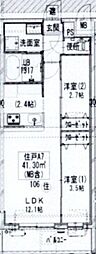 GENOVIA梅島 2LDKの間取図画像