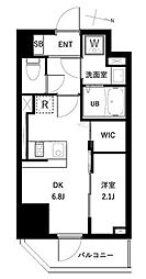 アーバンパーク扇大橋 1DKの間取図画像