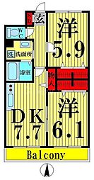 フラワーフォンテーヌ 3階/-