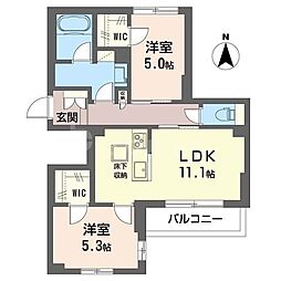 間取図画像 2LDK