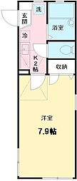 プラット西永福 1Kの間取図画像