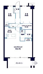 ヴェレーナ北大宮レジデンス 2LDKの間取図画像