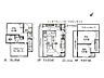 間取り：プライバシーが守られた2階リビングのお住まい。接道からの視線が気になりにくくゆったりと寛ぐことができます。