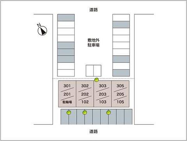 ユトリロ橋良町 105｜愛知県豊橋市橋良町字西中山1－28(賃貸アパート2LDK・1階・58.64㎡)の写真 その3